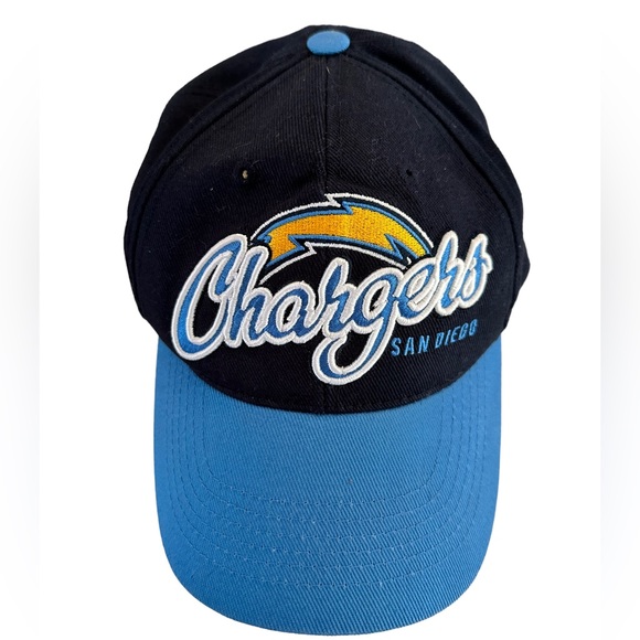 NFL Vintage San Diego Chargers Football Hat NFL Team Apparel Velcro adjustable - Picture 2 of 6